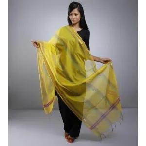 Yellow Dupatta With Zari Work