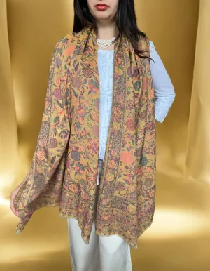 Yellow Fine Wool Pashmina