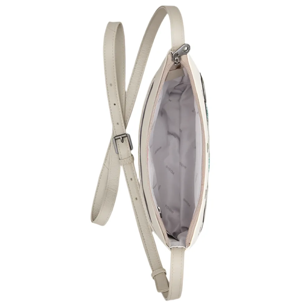 Yoshi Country Cottage Leather Cross Body Bag