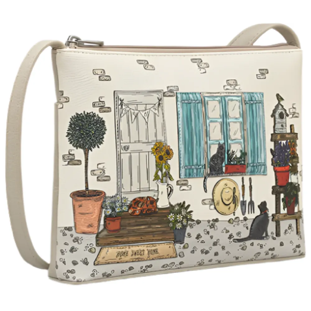 Yoshi Country Cottage Leather Cross Body Bag