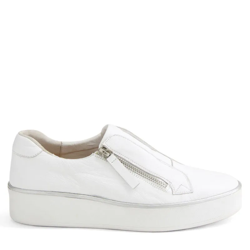 ZIKTA W - WHITE LEATHER-WHITE SOLE